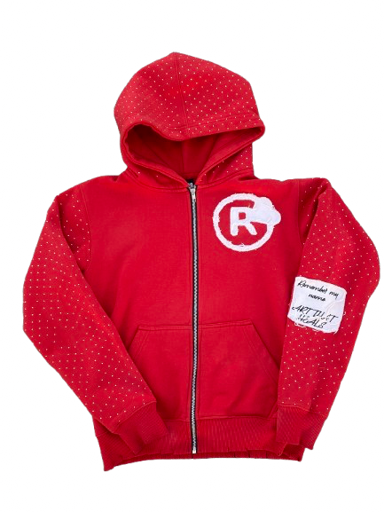 Red “RMN” hoodie