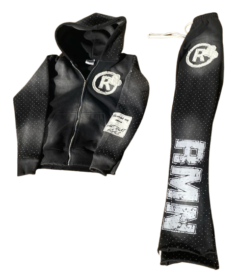 Black “RMN” Rhinestone Set